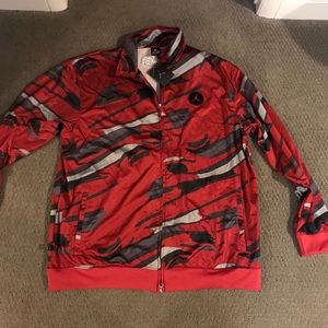 Men’s Nike Jordan RETRO 8 Red Black Camo zip XXL